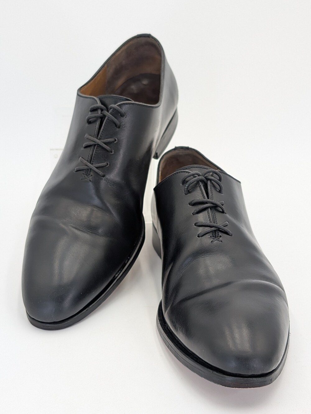 Magnanni Black Leather Oxford Dress Shoes - Picture 11 of 17